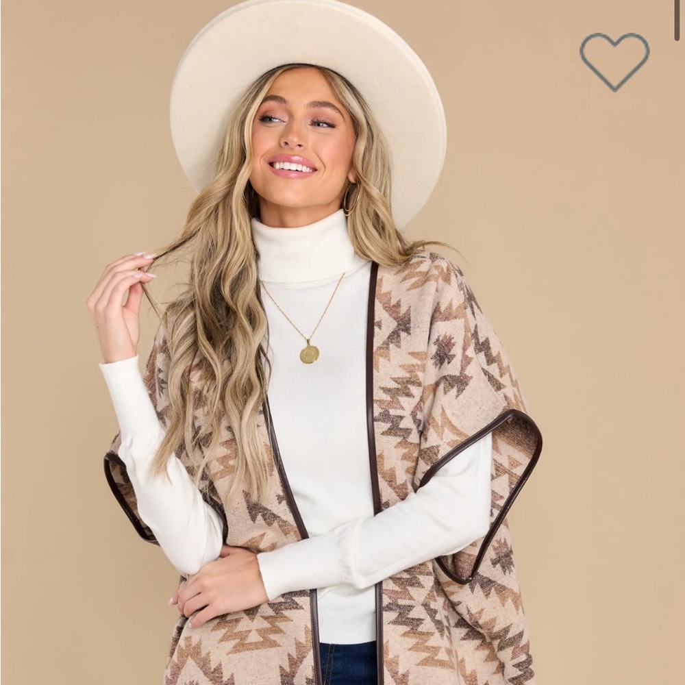 Shop Red Dress Poncho